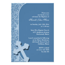 Invitation du baptême du garçon