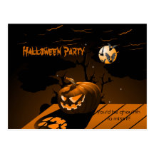 Invitation effrayante de Halloween de battes de ci Carte Postale