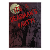 Invitation éffrayante de partie de Halloween