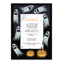 Invitation éffrayante de partie de Halloween