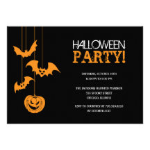 Invitation éffrayante de partie de Halloween de nu