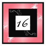 Invitation élégant simple du bonbon 16 (rose)