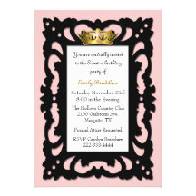 Invitation élégante de fête d'anniversaire du bonb
