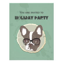 Invitation élégante de fête de vacances de bouledo
