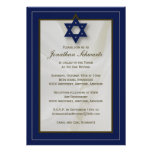 Invitation élégante de Mitzvah de barre de tissu d