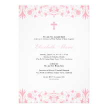 Invitation élégante orthodoxe de baptême