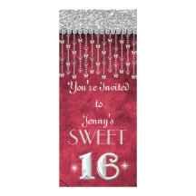 Invitation EN CRISTAL ROUGE du BONBON 16