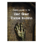Invitation en hausse de partie de Halloween de zom