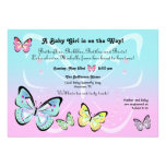 Invitation en pastel douce de papillon