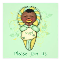 Invitation ethnique de coutume de baby shower