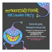 Invitation étrangère de partie de Halloween de mon