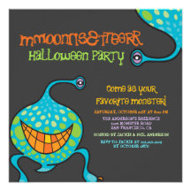 Invitation étrangère de partie de Halloween de mon