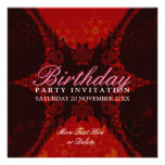 Invitation exotique de fête d'anniversaire de dent