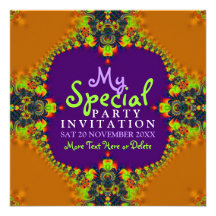 Invitation exotique de partie de filles de déesse 