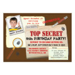 Invitation extrêmement secret de fête d'anniversai