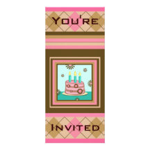 Invitation faite sur commande de fête d'anniversai