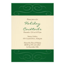 Invitation faite sur commande florish verte de vac