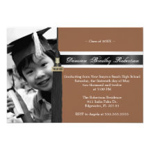 Invitation faite sur commande mignonne d'obtention