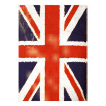 Invitation faite sur commande vintage d'Union Jack