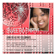 Invitation fascinante de boule de disco de sweet s