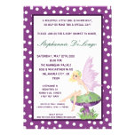 invitation féerique pourpre du baby shower 5x7