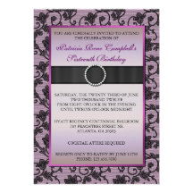 Invitation floral élégant de dentelle [rose]
