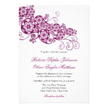 Invitation floral élégant vintage de mariage de Pa