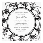Invitation florale de fantaisie de dîner de répéti