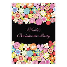 invitation florale lumineuse de partie de 5x7 Bach