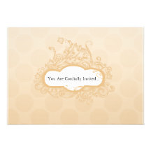 Invitation florale orange