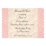 Invitation florale rose
