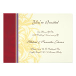 Invitation florale royale de fête d'anniversaire
