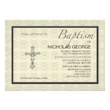 Invitation formelle baptismale