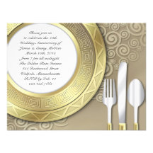 Invitation formelle d'anniversaire/dîner