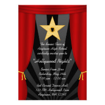 Invitation formelle de bal d'étudiants rouge de ri