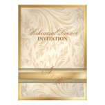 Invitation formelle de dîner de répétition de dama