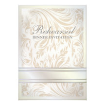 Invitation formelle de dîner de répétition de dama