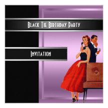 Invitation formelle de fête d'anniversaire de crav