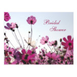Invitation fuchsia de douche de camomille (personn carte postale