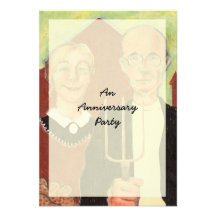 Invitation gothique américaine de fête d'anniversa
