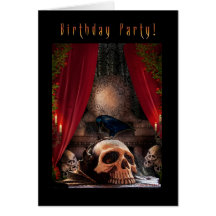 Invitation gothique de fête d'anniversaire - repai cartes de vœux