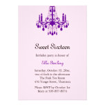 Invitation grande d'anniversaire de salle de bal (