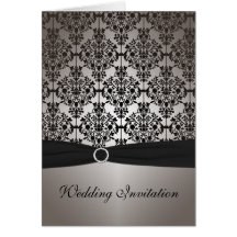 Invitation gris et noir de mariage de style de car