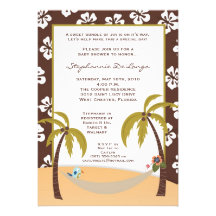 invitation hawaïenne de baby shower de toucan de l