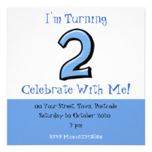Invitation idiote d'anniversaire de bleu des numér