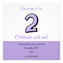 Invitation idiote d'anniversaire de lavande du num