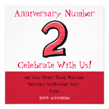Invitation idiote d'anniversaire de rouge du numér