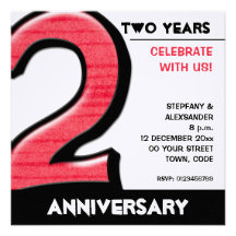 Invitation idiote d'anniversaire de rouge du numér