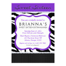 Invitation impertinent de sweet sixteen