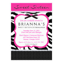 Invitation impertinent de sweet sixteen